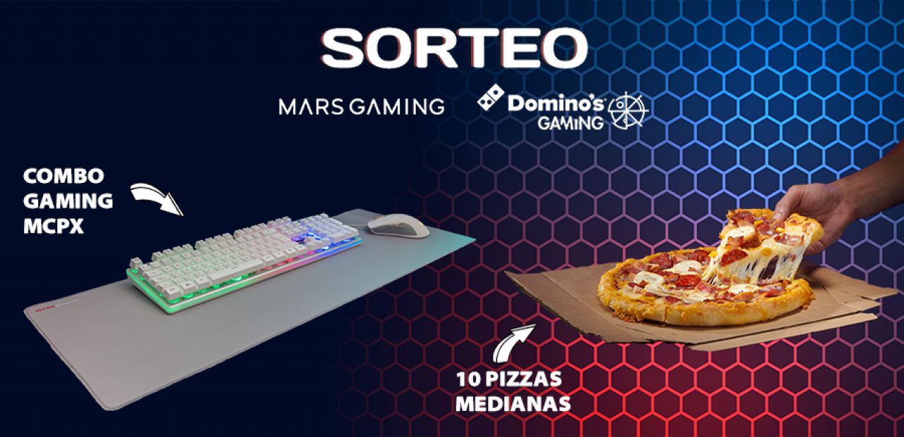 SORTEO Mars Gaming + Domino's Gaming